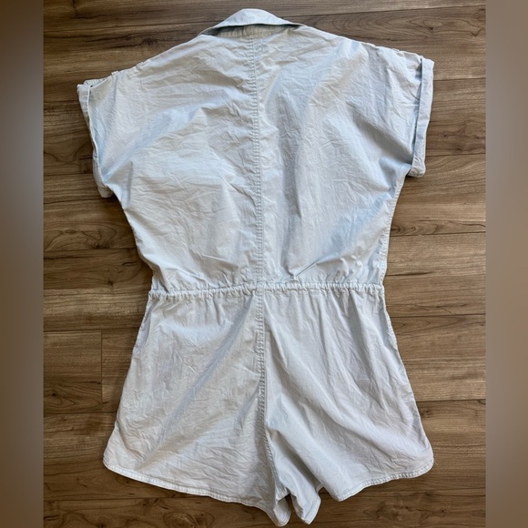 Pistola Shorts Romper in Sky Blue MEG ZIP FRONT ROMPER Women’s Size M EUC - Picture 5 of 16